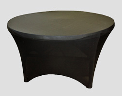 Round Table with Spandex Cover
